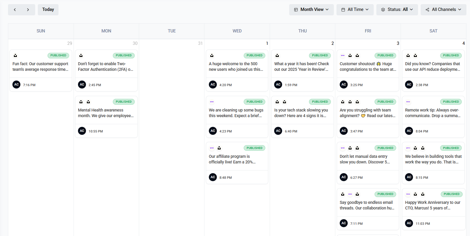 Social Media Scheduler